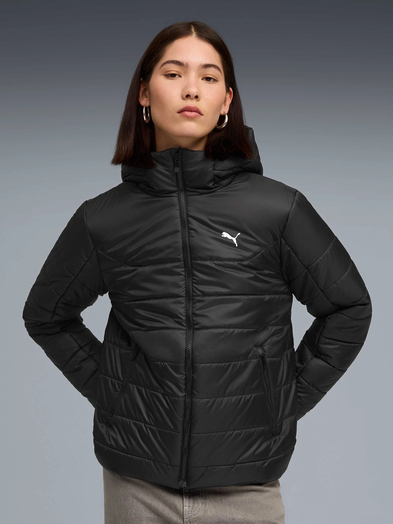 Куртки та дублянки PUMA Ess Hooded Padded Jacket модель 685231 Куртки та дублянки PUMA Ess Hooded Padded Jacket модель 685231 Фото