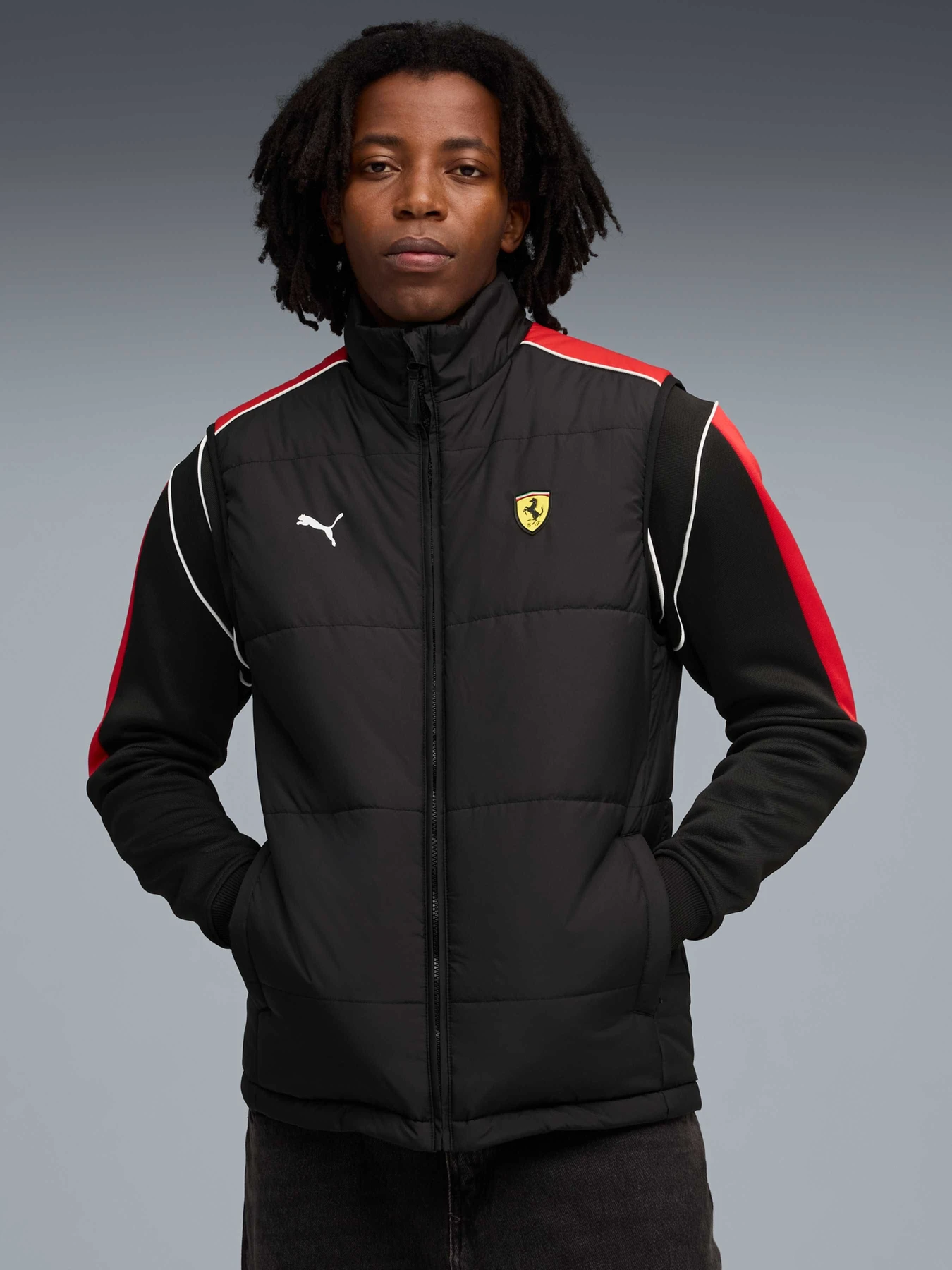 Куртки и дубленки PUMA Ferrari Mt7 Padded Vest модель 632763 Куртки и дубленки PUMA Ferrari Mt7 Padded Vest модель 632763 Фото