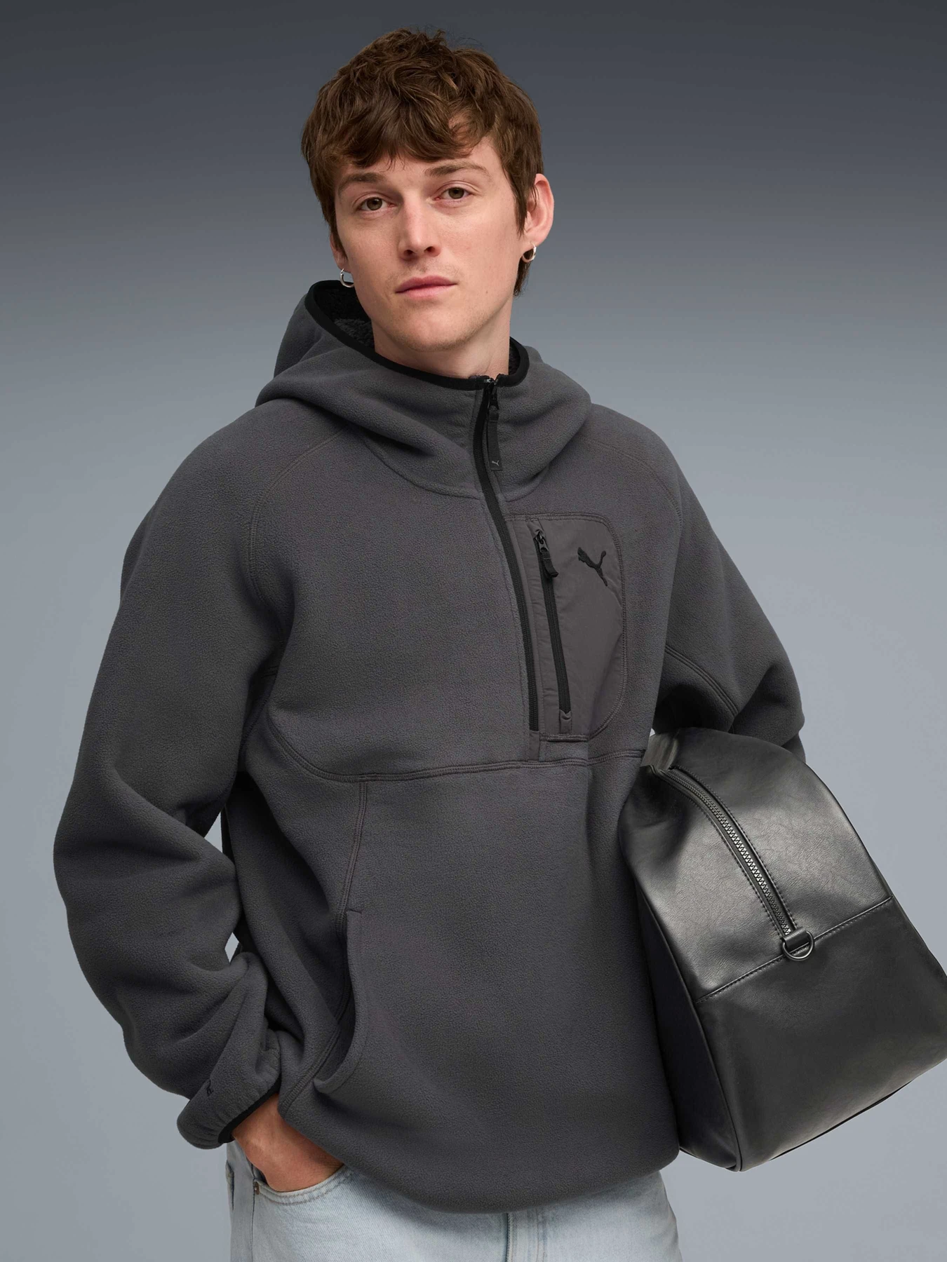 Худи и свитшоты PUMA Tech Half Zip Hoodie модель 688224 Худи и свитшоты PUMA Tech Half Zip Hoodie модель 688224 Фото