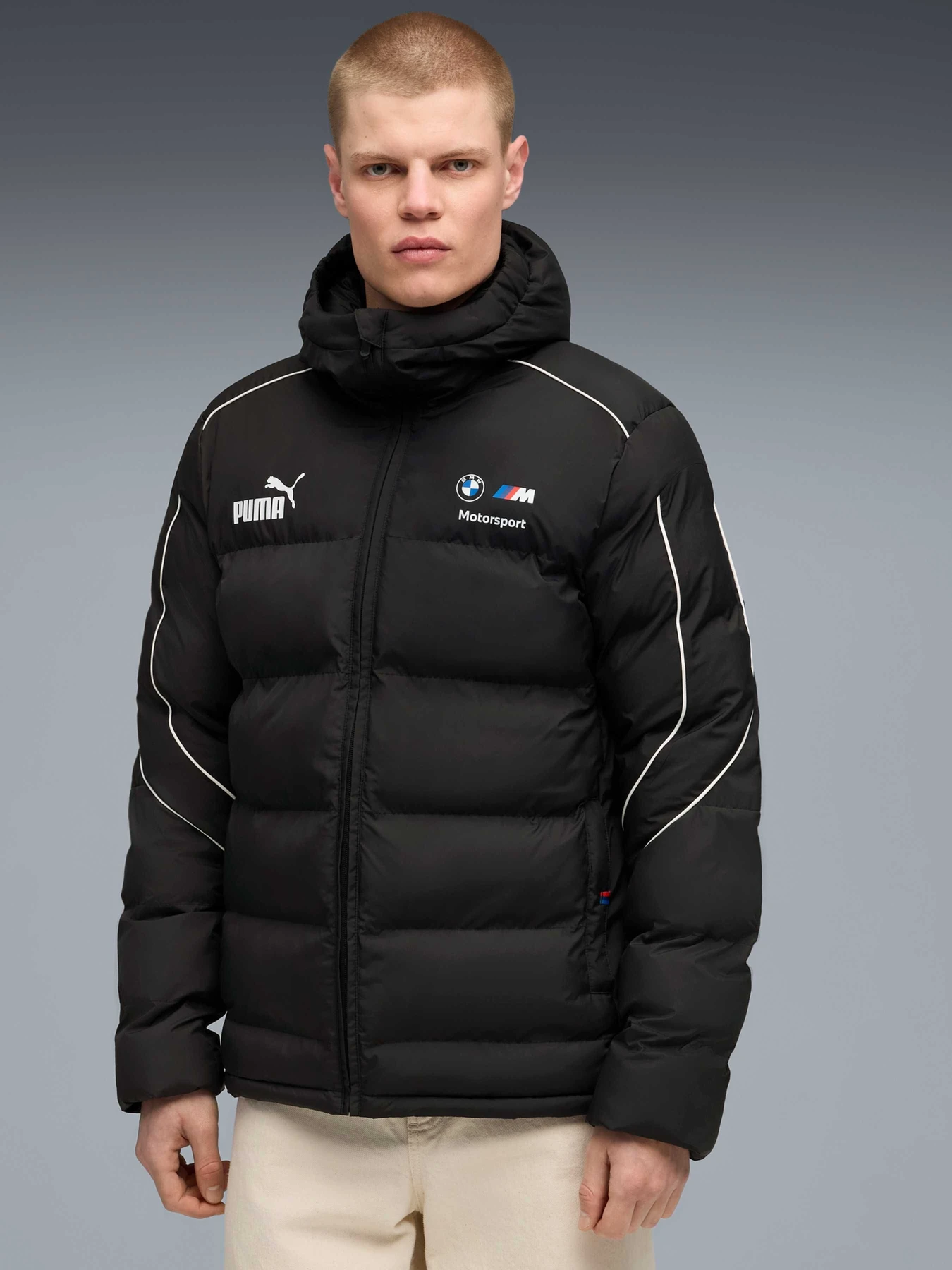 Куртки и дубленки PUMA Bmw Mms Mt7+ Eco Puffer Jkt модель 632590 Куртки и дубленки PUMA Bmw Mms Mt7+ Eco Puffer Jkt модель 632590 Фото
