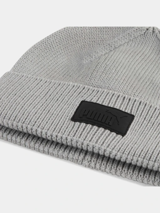 PUMA Ess Elevated Lowcrown Beanie Шапка колір сірий фото 3