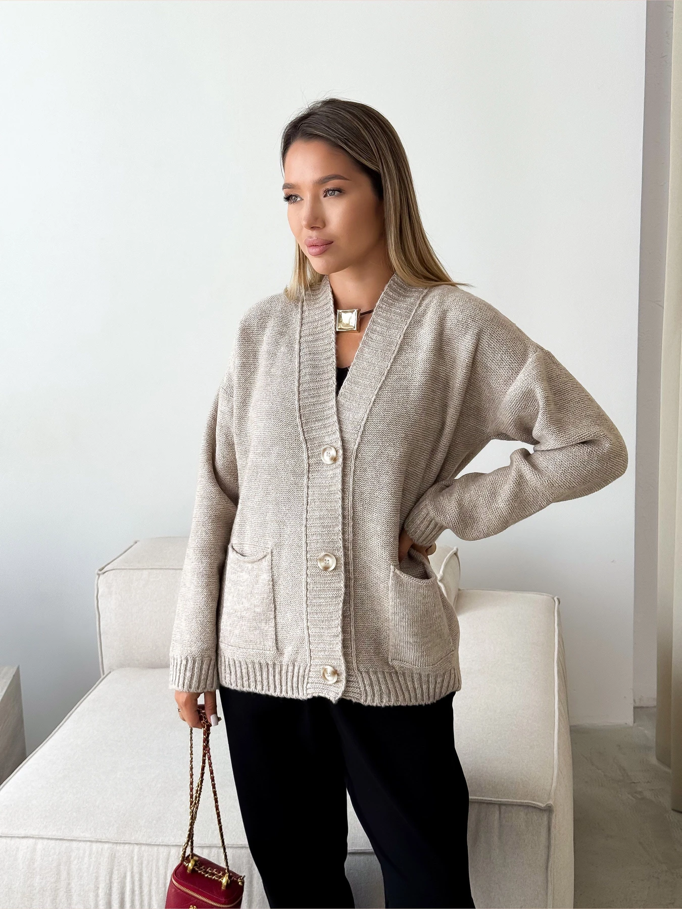 Свитры и кардиганы ART KNIT модель 41836 Фото