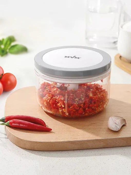 Подрібнювач механічний з трьома лезами MBM HOME модель KP-05 T/GRAY Фото