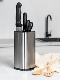 Підставка для ножів з нержавіючої сталі MBM HOME модель KP-67 SS/BLACK Фото