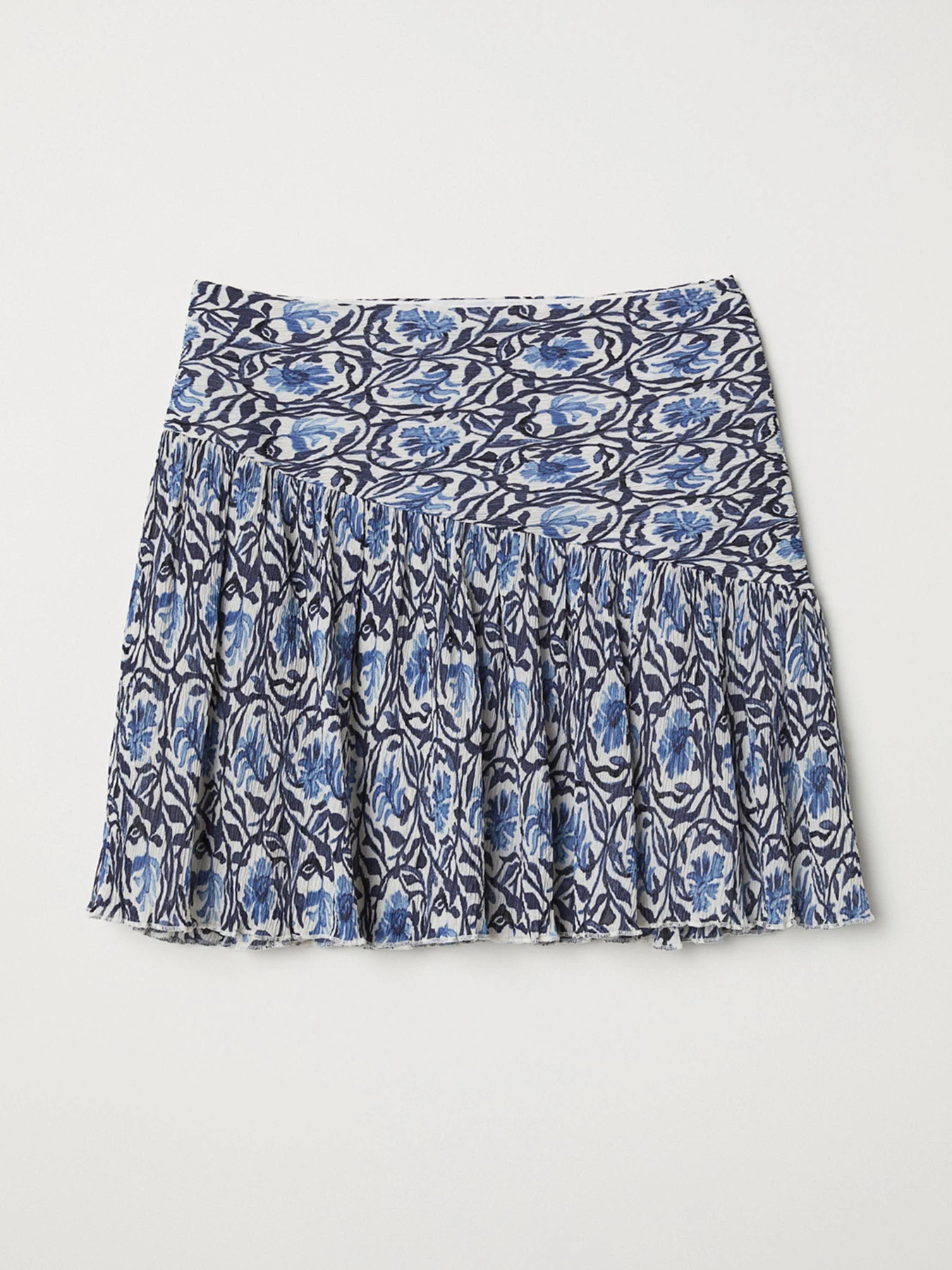 Юбки H&M модель 6506998RP3_белый синие цветы Фото