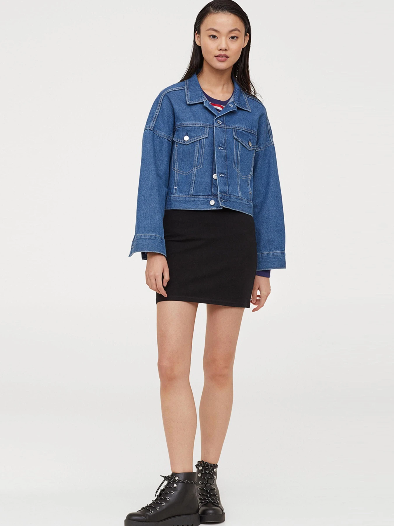 Юбки H&M модель 5602686RP3_черный Фото