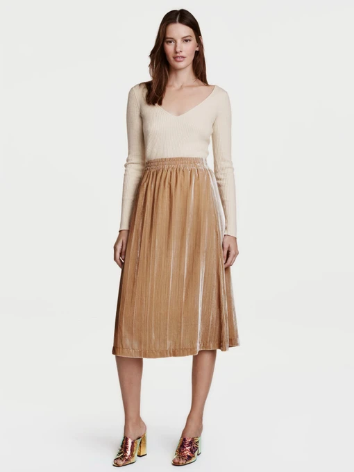 Юбки H&M модель 4638904RP1_бежевый Фото