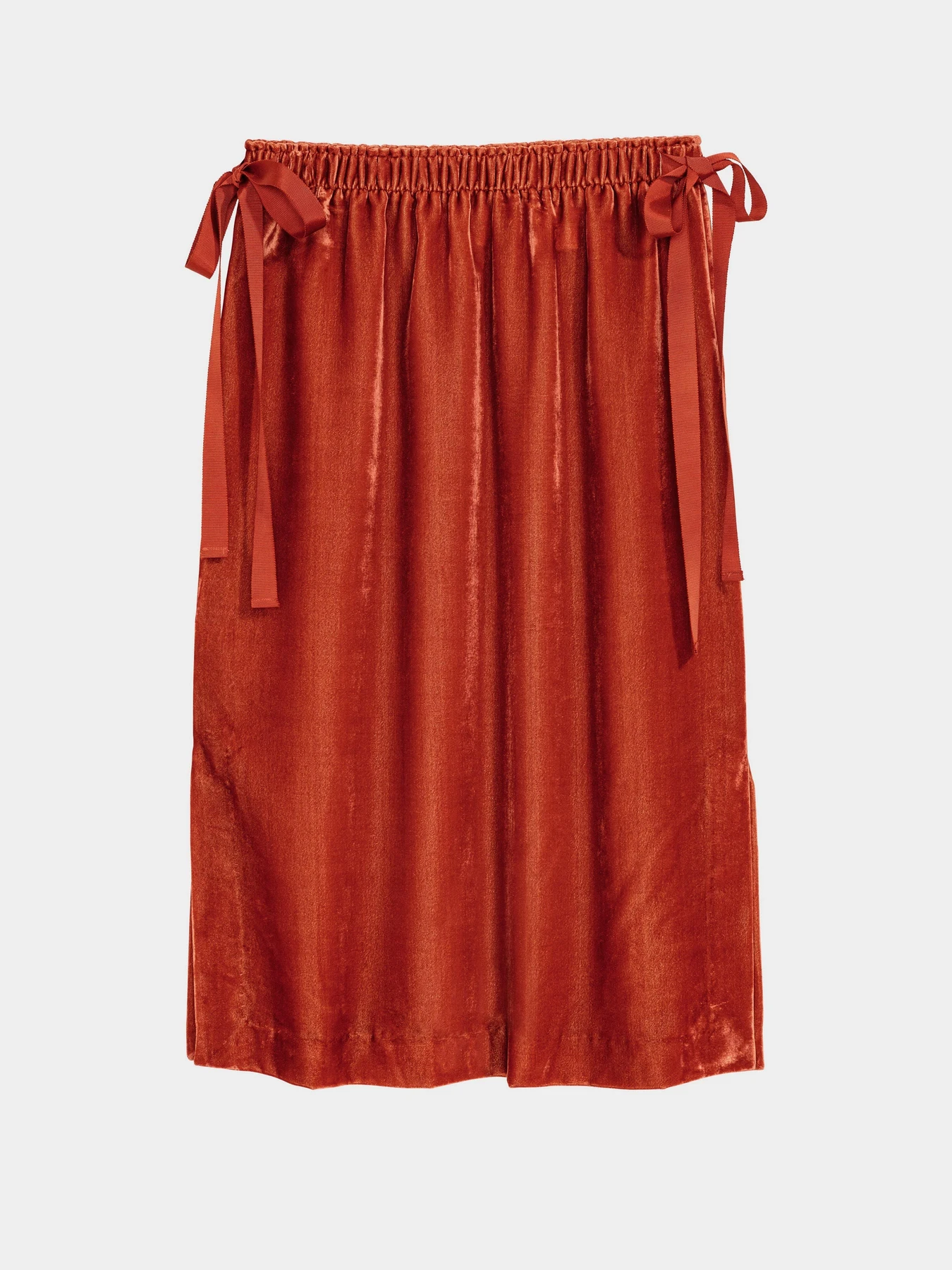 Юбки H&M модель 5518776RP2_терракотовый Фото
