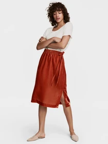 Юбки H&M модель 5518776RP2_терракотовый Фото