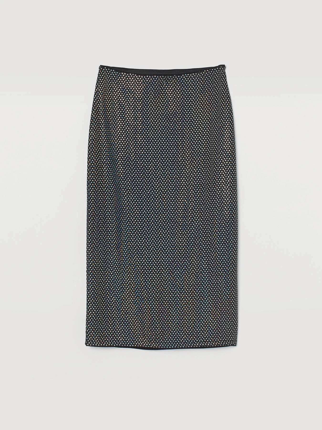 Юбки H&M модель 852162sm_черный-блестящий Фото
