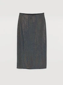 Юбки H&M модель 852162sm_черный-блестящий Фото
