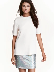 Юбки H&M модель 4395934dm_серебристый Фото