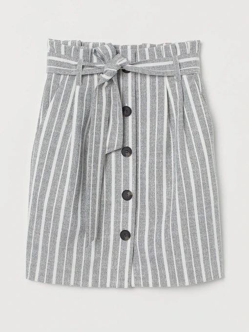 Юбки H&M модель 7154749log_Серый Фото