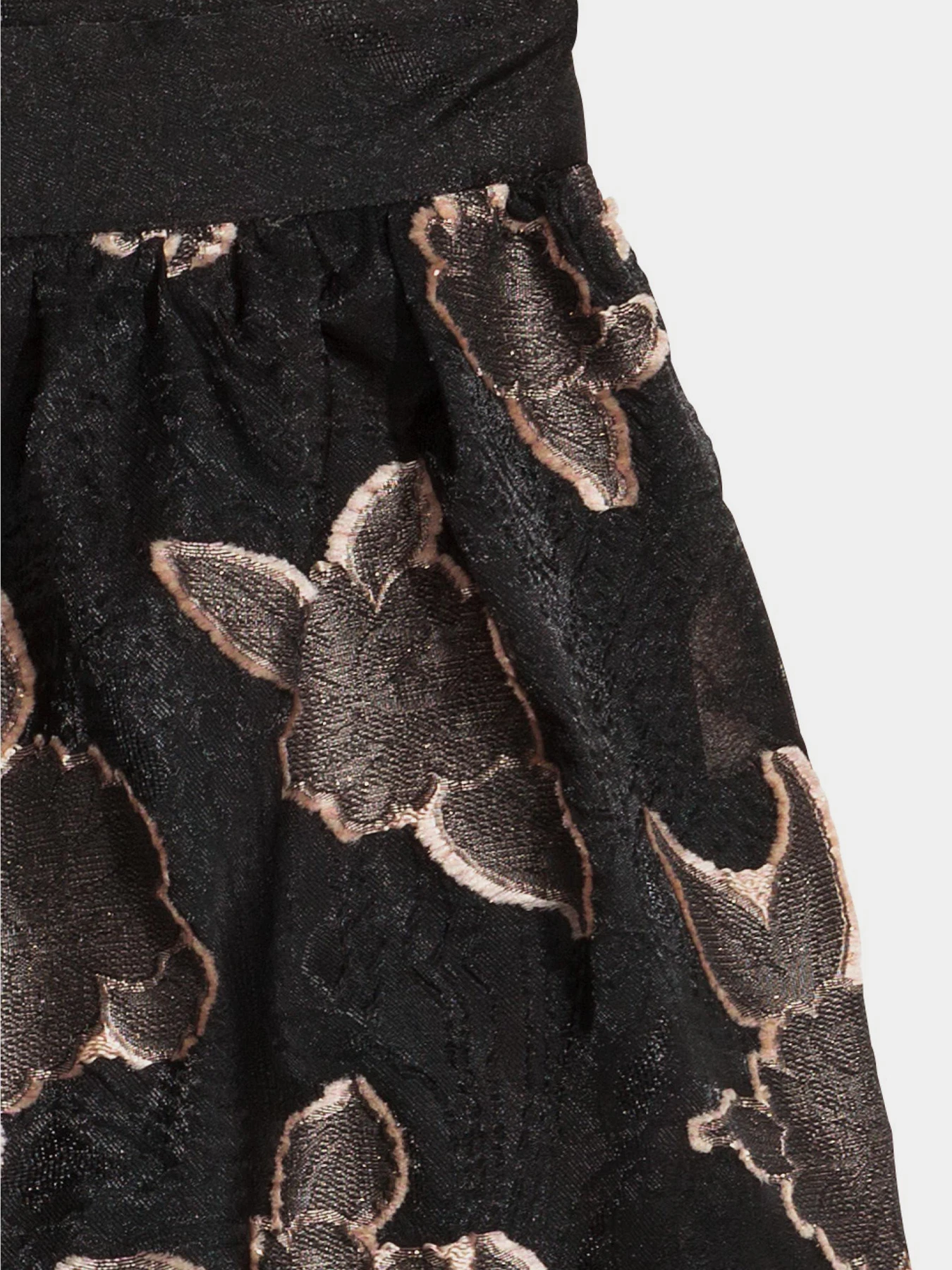 Юбки H&M модель 5631566sm_черный цветы Фото