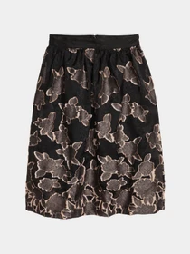 Юбки H&M модель 5631566sm_черный цветы Фото