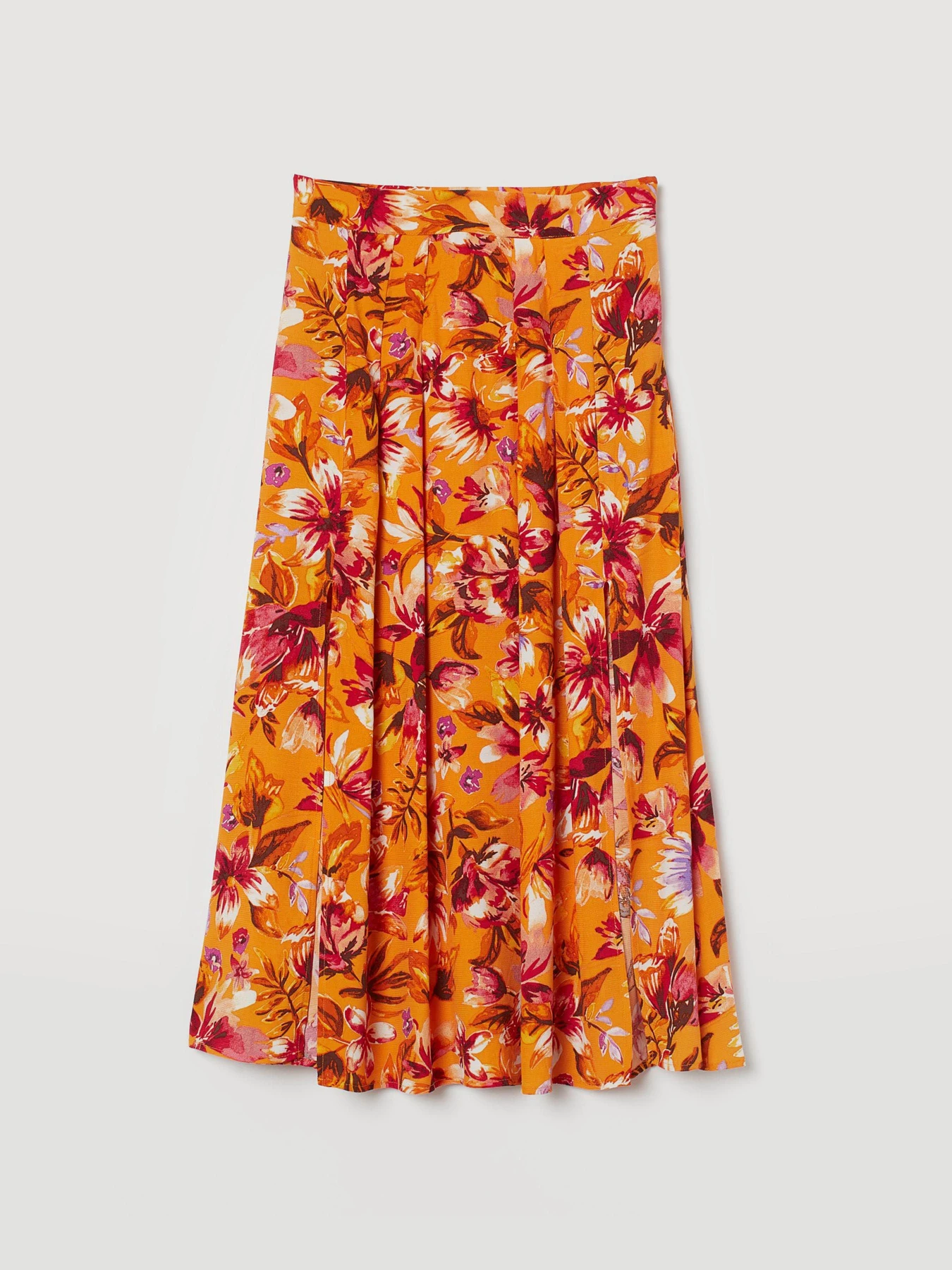 Юбки H&M модель 8670441sm_желтый цветы Фото