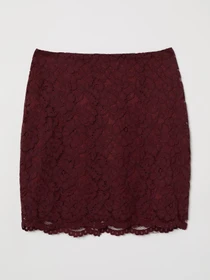 Юбки H&M модель 6796068dlog_Бордовый Фото