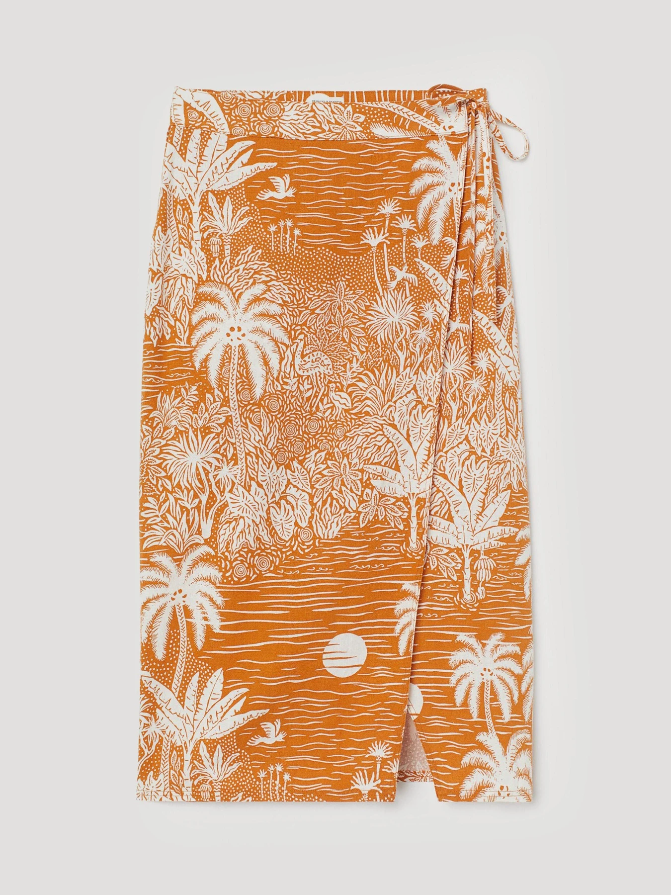 Юбки H&M модель 8557911wer_Тыквенный Фото
