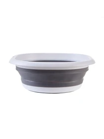 Тазик складной MBM HOME модель KP-76 WHITE/GRAY Фото