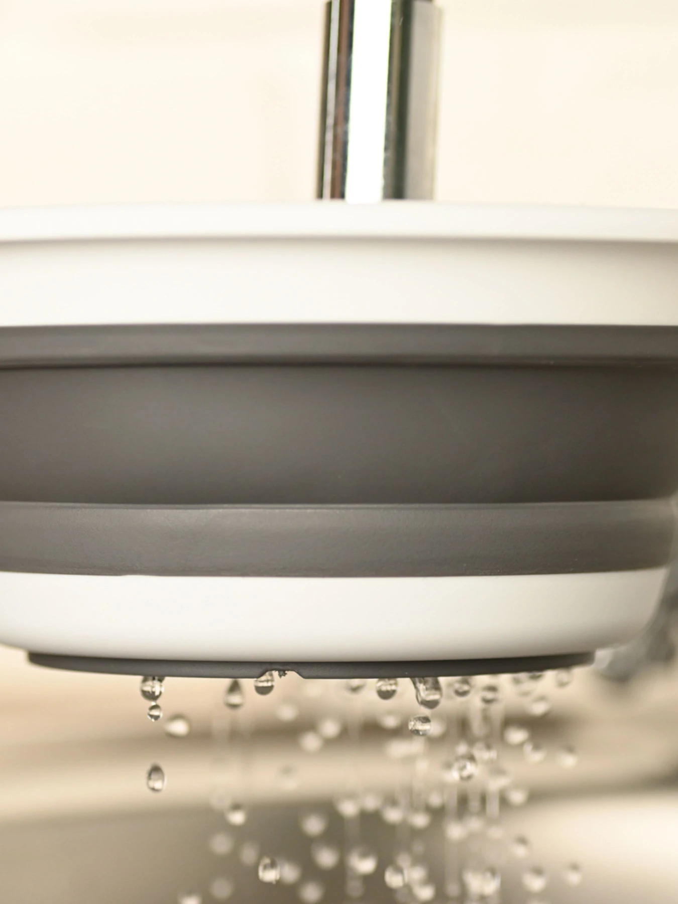 Друшляк складаний з ручкою MBM HOME модель KP-79 WHITE/GRAY Друшляк складаний з ручкою MBM HOME модель KP-79 WHITE/GRAY Фото