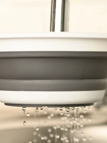 Друшляк складаний з ручкою MBM HOME модель KP-79 WHITE/GRAY Фото