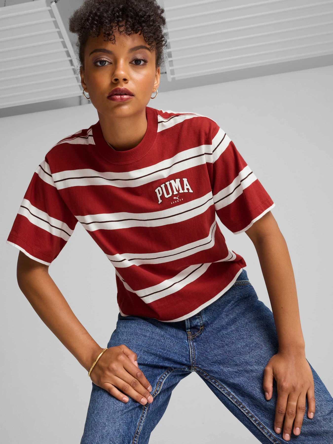 Футболки і поло PUMA Squad Striped Tee модель 681538 Футболки і поло PUMA Squad Striped Tee модель 681538 Фото