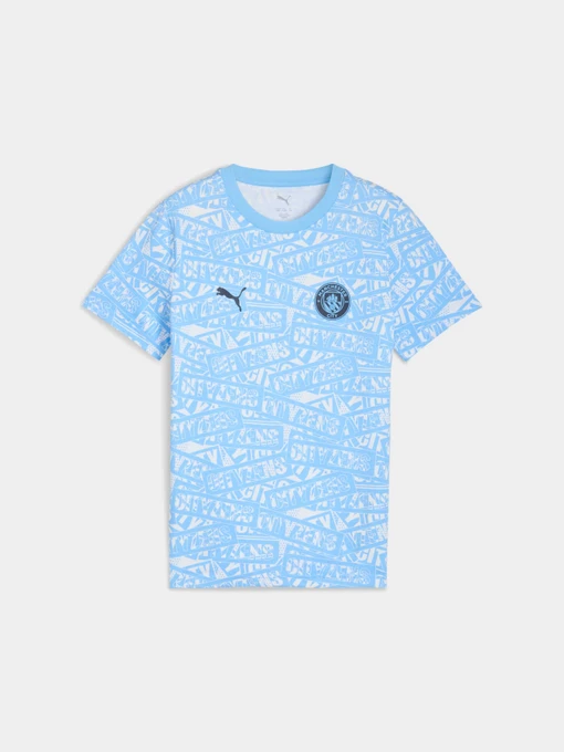 Футболки и поло PUMA Mcfc Ftblculture Tee Aop Jr модель 782675 Фото