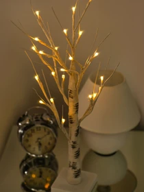 Дерево светодиодное на батарейках MBM HOME модель DH-LAMP-01 WHITE Фото