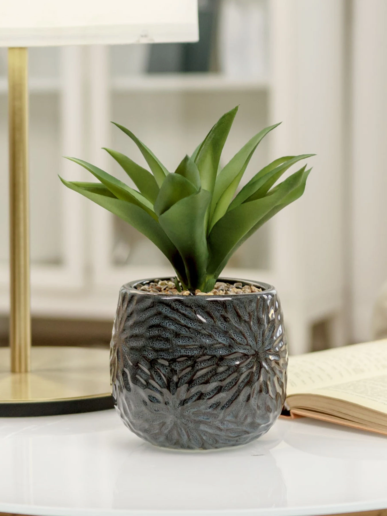Искусственное растение в горшке MBM HOME модель DH-FLOWERS-13 GREEN/BLACK Фото