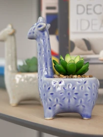 Искусственное растение в горшке MBM HOME модель DH-FLOWERS-20 GREEN/BLUE Фото