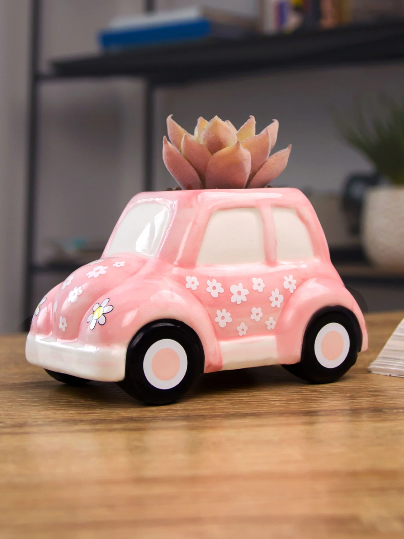 Искусственное растение в горшке "Машинка" MBM HOME модель DH-FLOWERS-23 GREEN/PINK Искусственное растение в горшке "Машинка" MBM HOME модель DH-FLOWERS-23 GREEN/PINK Фото