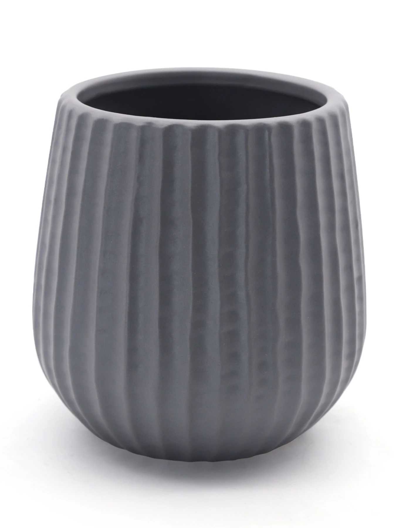 Горшок-кашпо для растений серый MBM HOME модель DH-FLOWERS-25 S GRAY Горшок-кашпо для растений серый MBM HOME модель DH-FLOWERS-25 S GRAY Фото