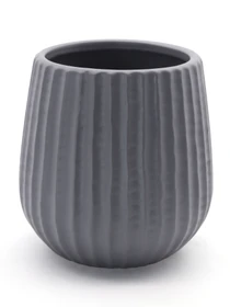 Горшок-кашпо для растений серый MBM HOME модель DH-FLOWERS-25 S GRAY Фото