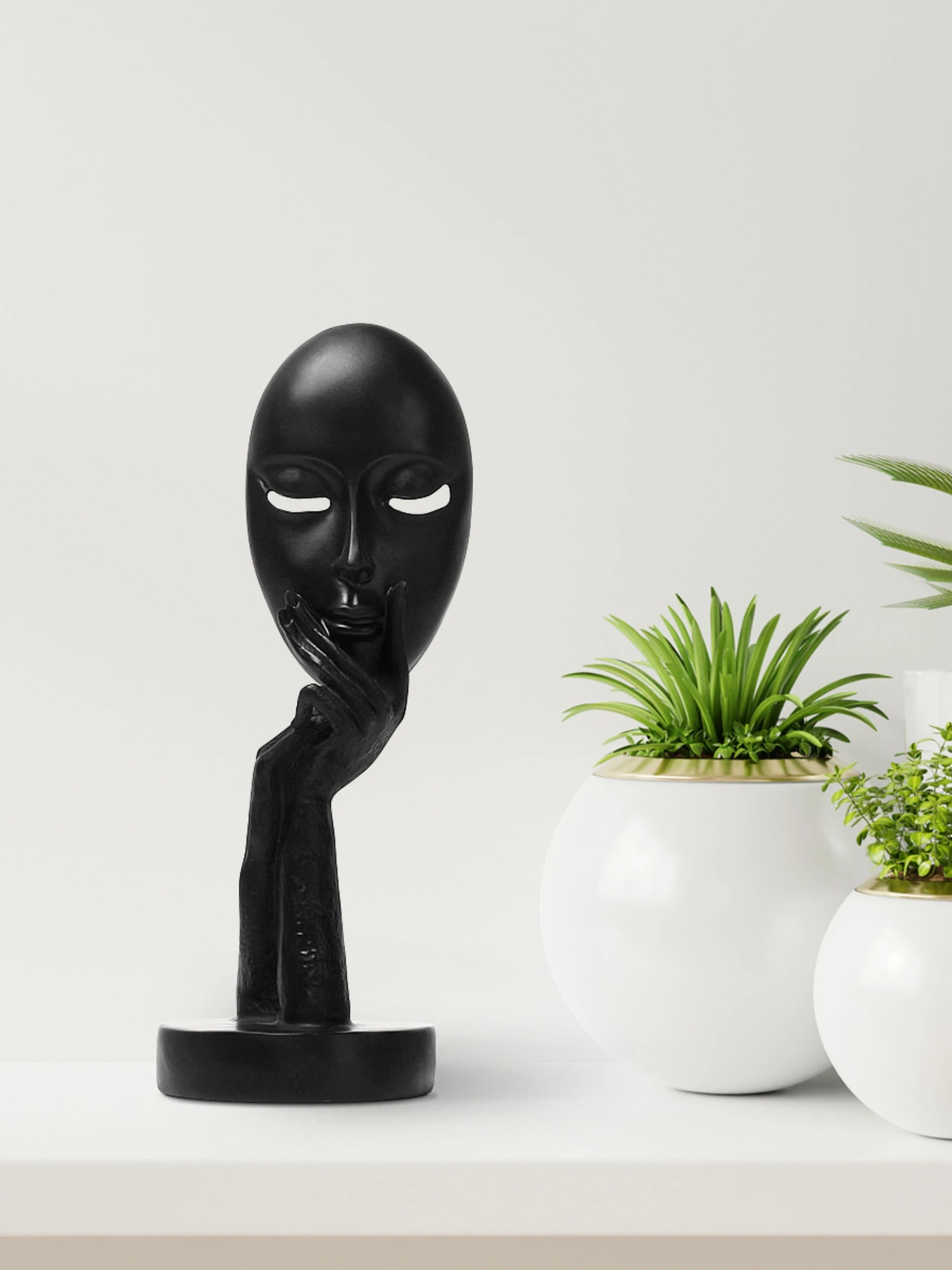 Статуэтка "Маска" черная MBM HOME модель DH-ST-03 BLACK Фото