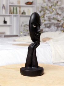 Статуэтка "Маска" черная MBM HOME модель DH-ST-03 BLACK Фото