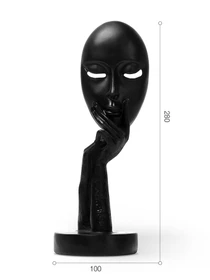 Статуэтка "Маска" черная MBM HOME модель DH-ST-03 BLACK Фото