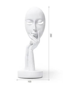 Статуэтка "Маска" белая MBM HOME модель DH-ST-03 WHITE Фото