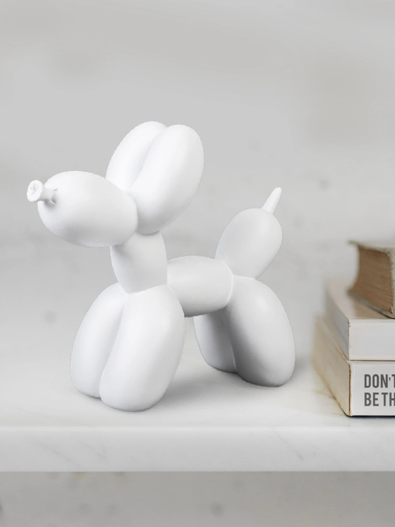 Статуэтка "Собака из шарика" белая MBM HOME модель DH-ST-06 WHITE Фото
