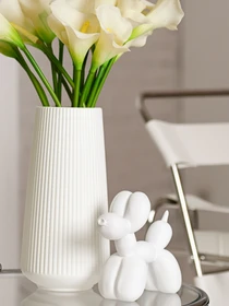 Статуэтка "Собака из шарика" белая MBM HOME модель DH-ST-06 WHITE Фото