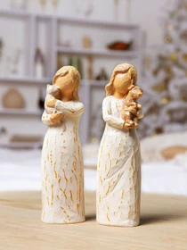 Статуэтка "Девушка со щенком" MBM HOME модель DH-ST-08 COLOR Фото