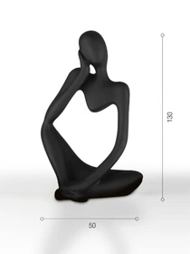 Статуэтка "Мыслитель" черная MBM HOME модель DH-ST-16-1 BLACK Фото