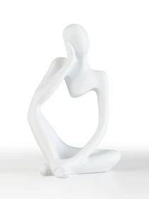Статуэтка "Мыслитель" белая MBM HOME модель DH-ST-16-1 WHITE Фото