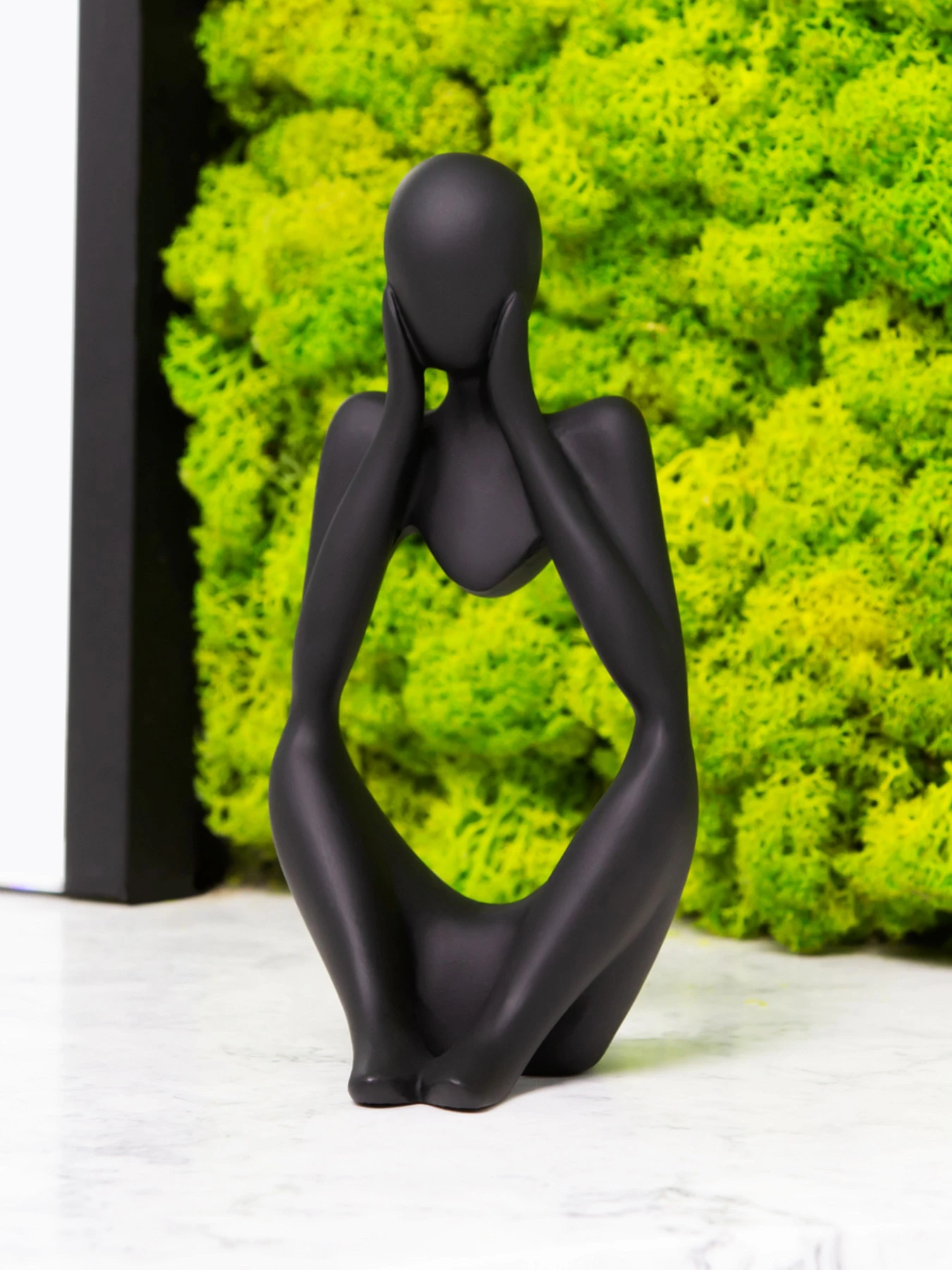 Статуэтка "Мыслитель" черная MBM HOME модель DH-ST-16-2 BLACK Фото