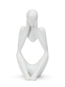 Статуэтка "Мыслитель" белая MBM HOME модель DH-ST-16-2 WHITE Фото