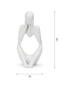 Статуэтка "Мыслитель" белая MBM HOME модель DH-ST-16-2 WHITE Фото