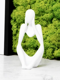 Статуетка "Мислитель" біла MBM HOME модель DH-ST-16-2 WHITE Фото