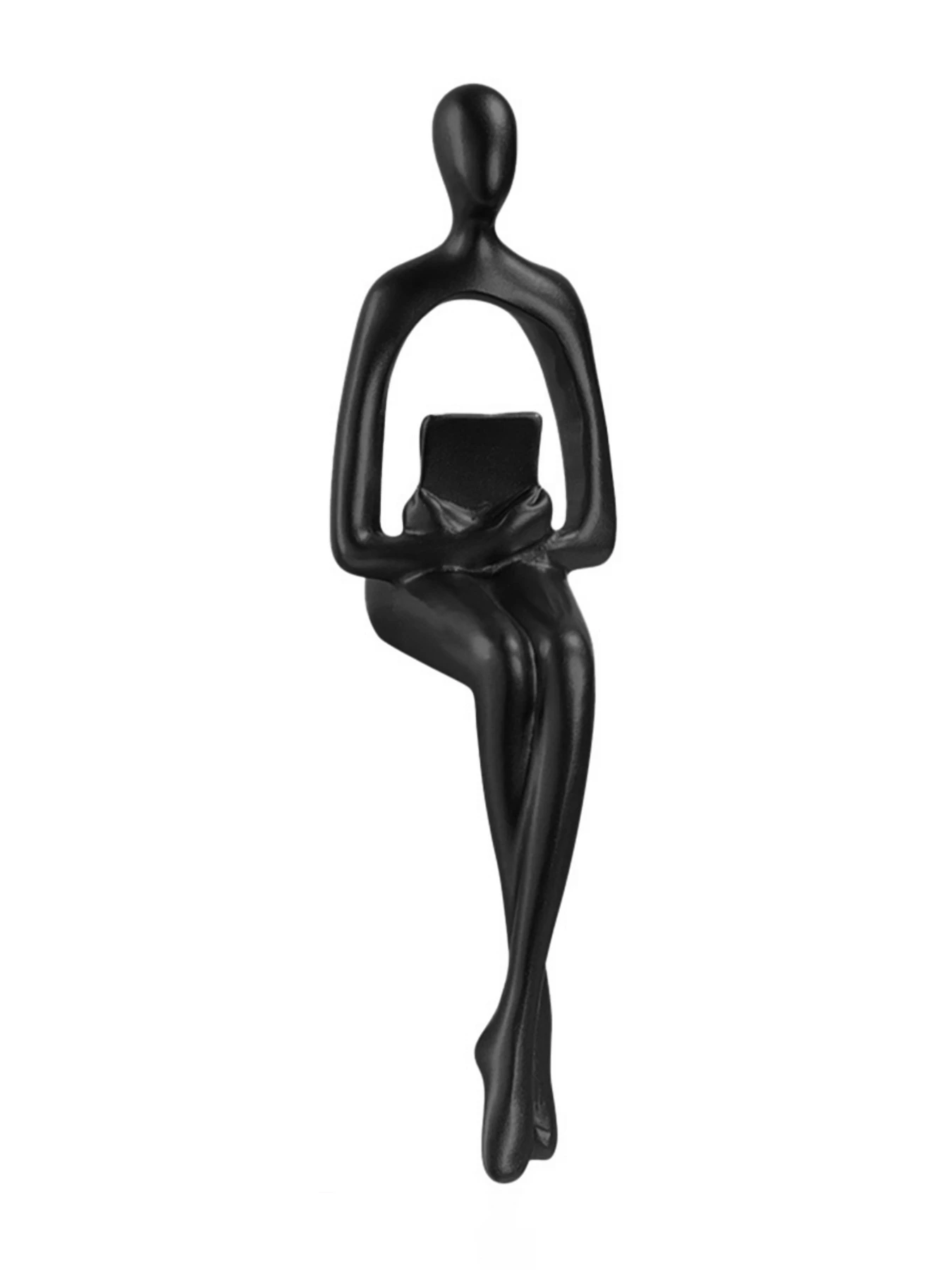 Статуетка "Людина з книгою" чорна MBM HOME модель DH-ST-26 BLACK Статуетка "Людина з книгою" чорна MBM HOME модель DH-ST-26 BLACK Фото
