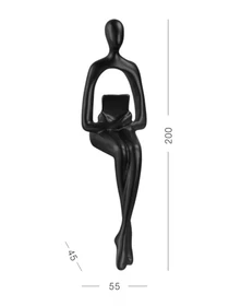 Статуетка "Людина з книгою" чорна MBM HOME модель DH-ST-26 BLACK Фото