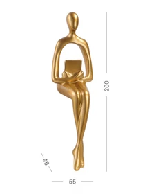 Статуетка "Людина з книгою" золота MBM HOME модель DH-ST-26 GOLD Фото