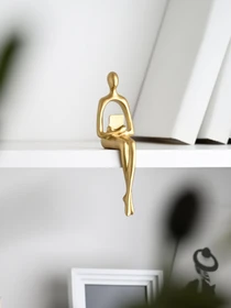 Статуетка "Людина з книгою" золота MBM HOME модель DH-ST-26 GOLD Фото